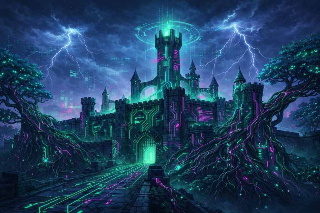 Media Room banner – public library view, Hackers-style.